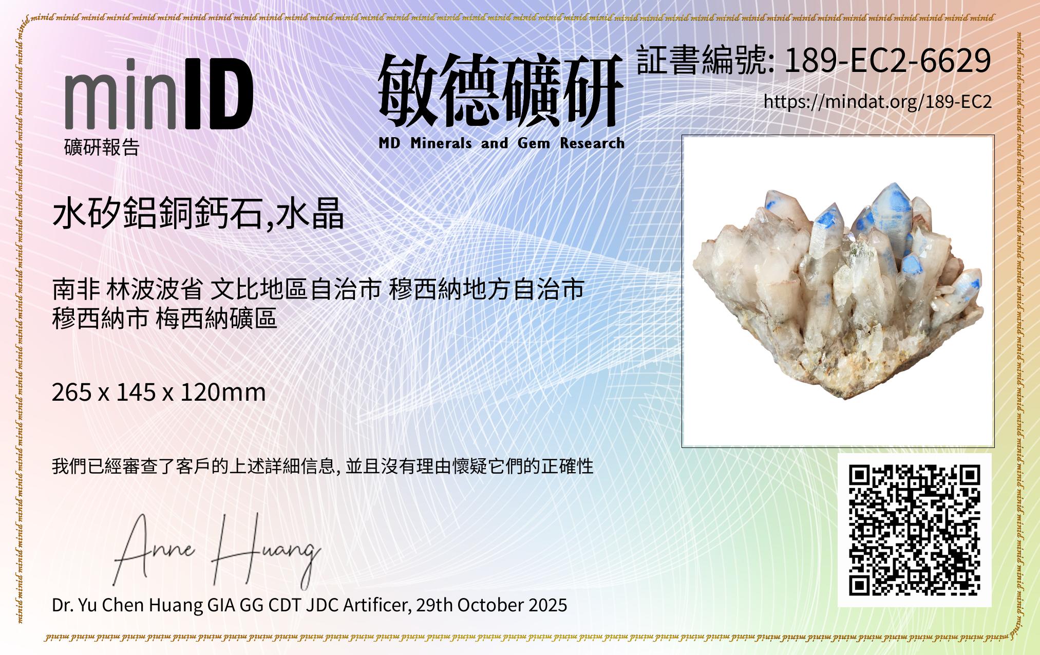 minID Level 1 Certification Card