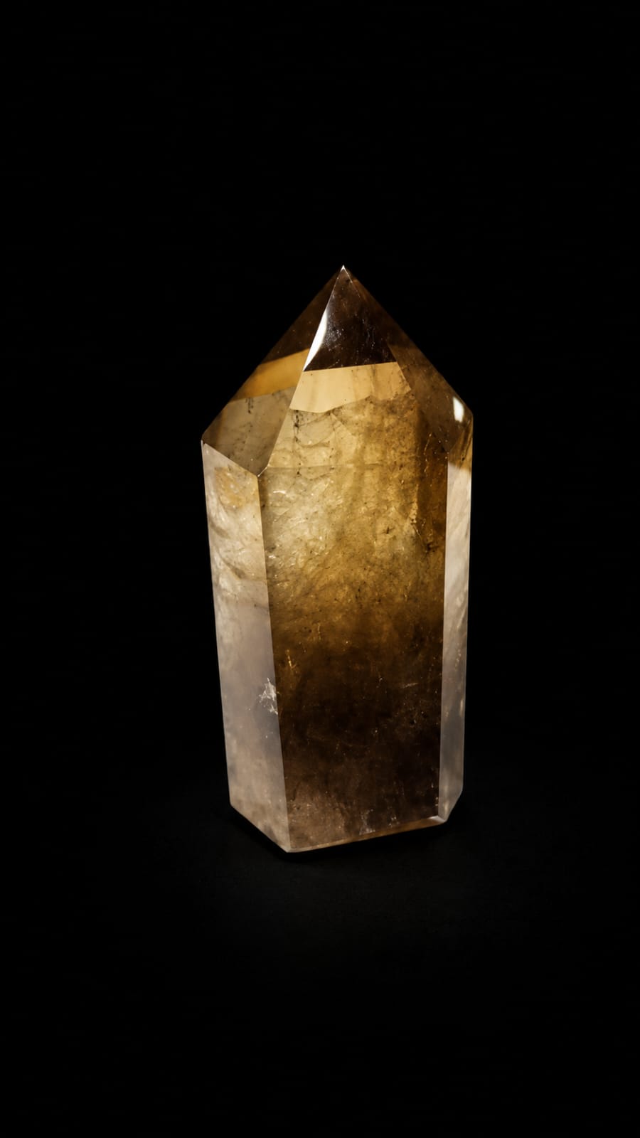 Polished Smoky Citrine tower from Rio Grande do Sul Brazil — P&L Art and Crystals Singapore