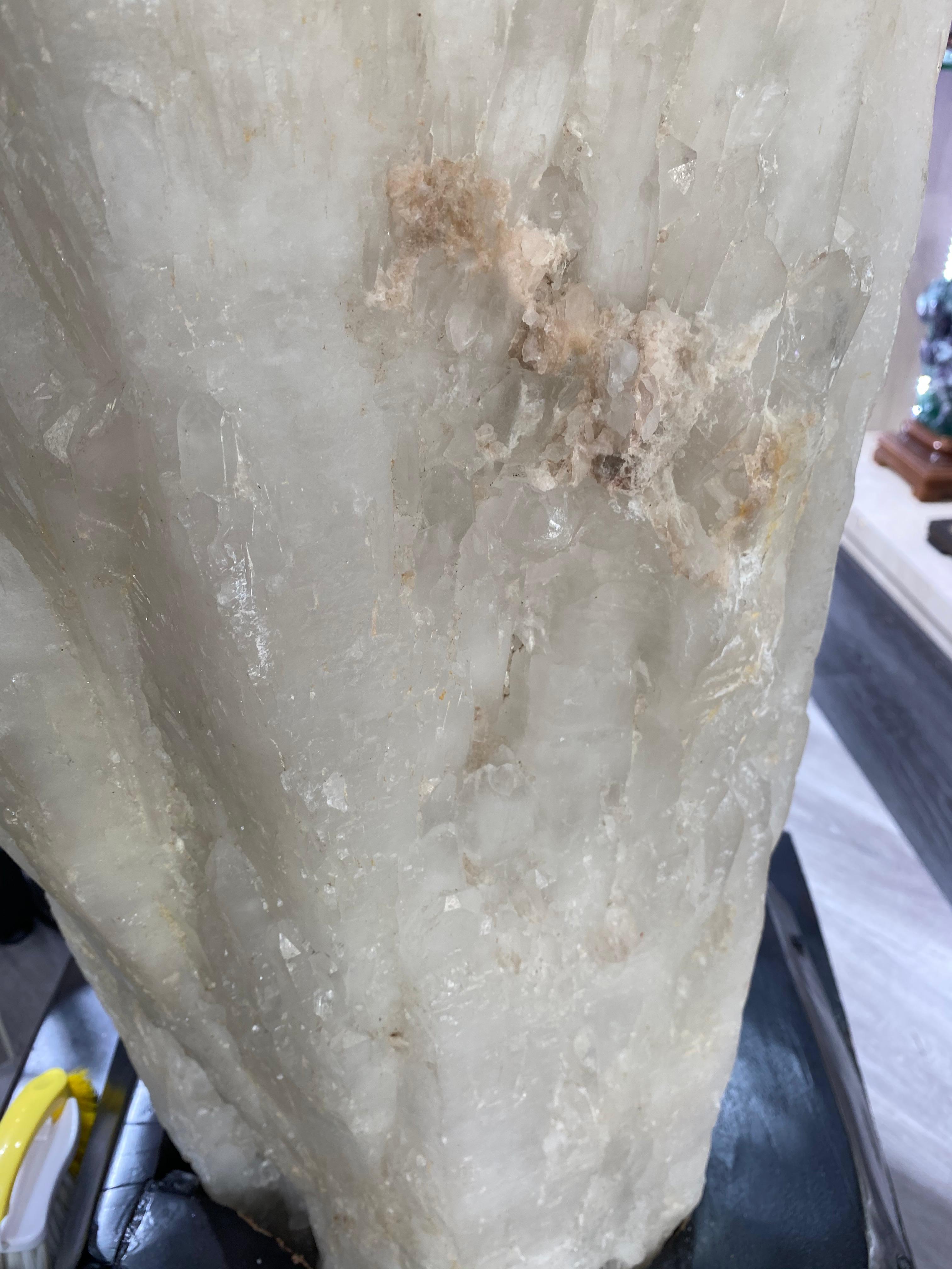 Detail work on the specimen surface